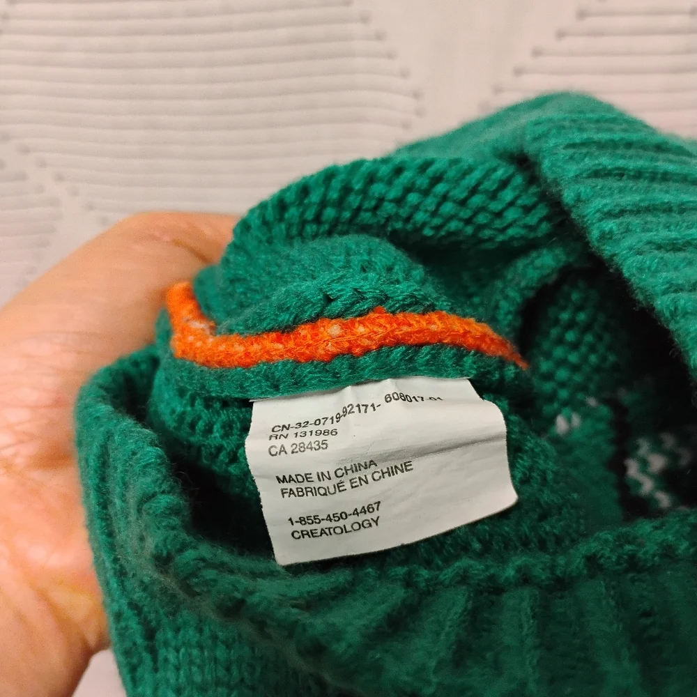 Green Dinosaur Alligator Knit Beanie for Kids Winter Hat Baby Boy